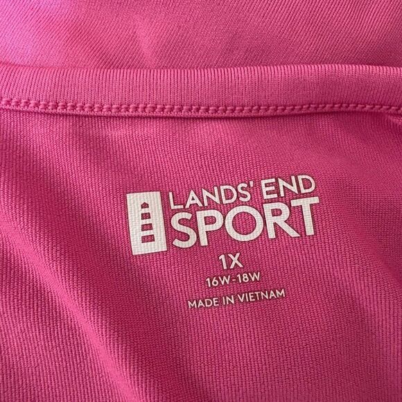 Lands' End Sport Tank Solid Pink Womens Size 1X - Picture 5 of 6